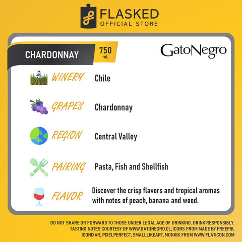 Gato Negro Chardonnay White Wine 750mL