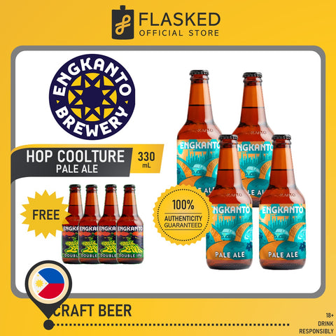 Engkanto Hop Coolture Pale Ale Beer 330mL 4 Pack  Free Green Lava Double IPA Beer 330ml 4 Pack