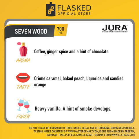 Jura Seven Wood Single Malt Scotch Whisky 700mL
