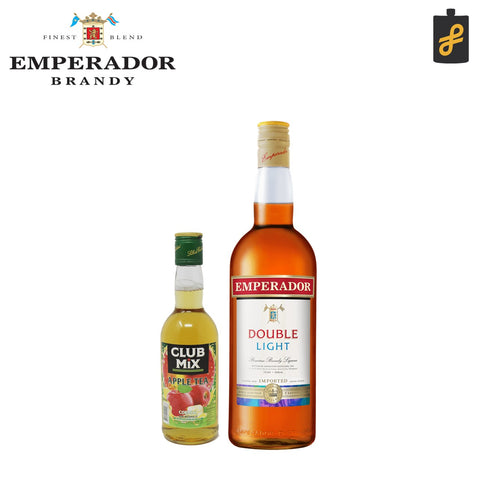 Emperador Light 1L + Club Mix Apple 350mL Bundle Promo