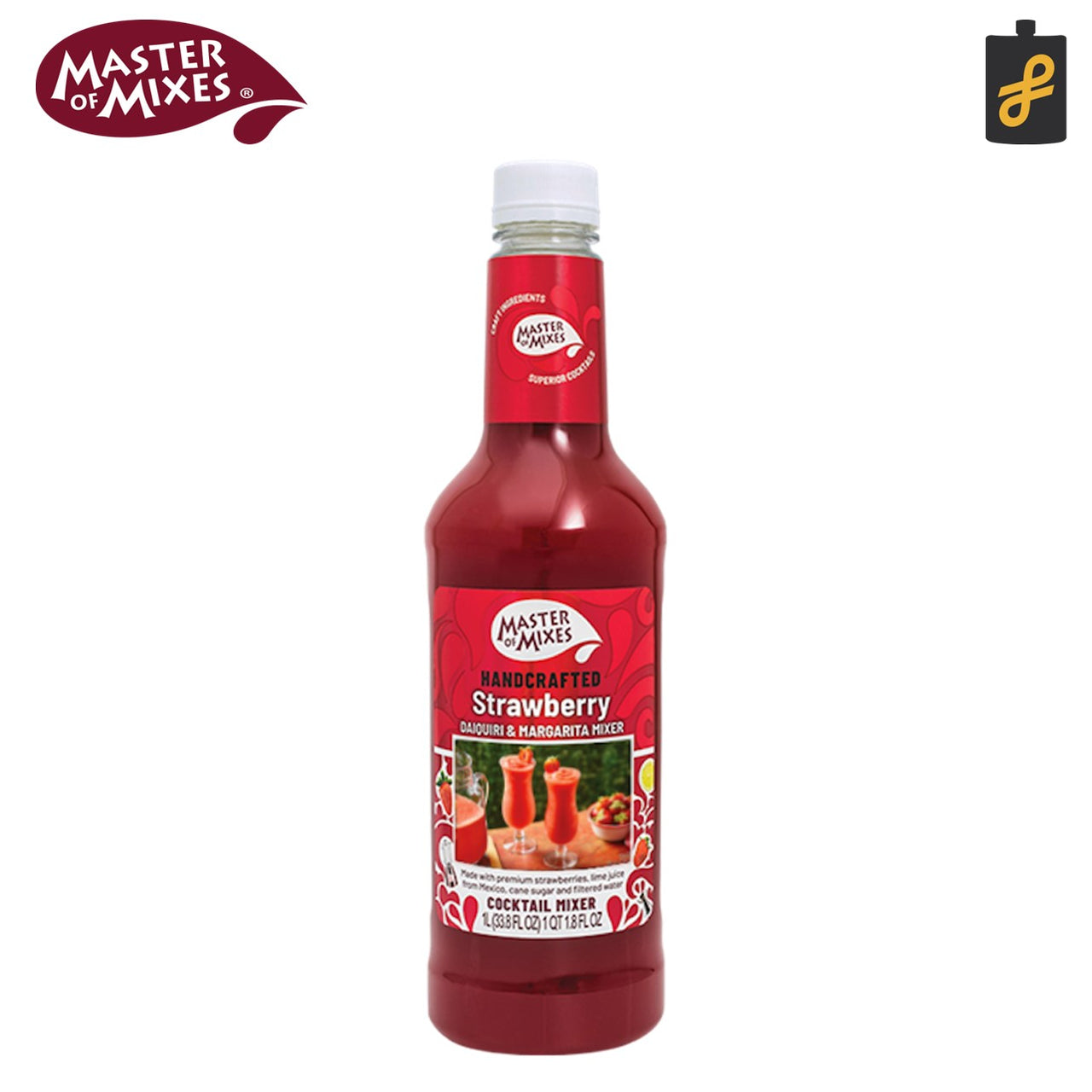 Master of Mixes Strawberry Daiquiri and Margarita Mixer 1L Flasked