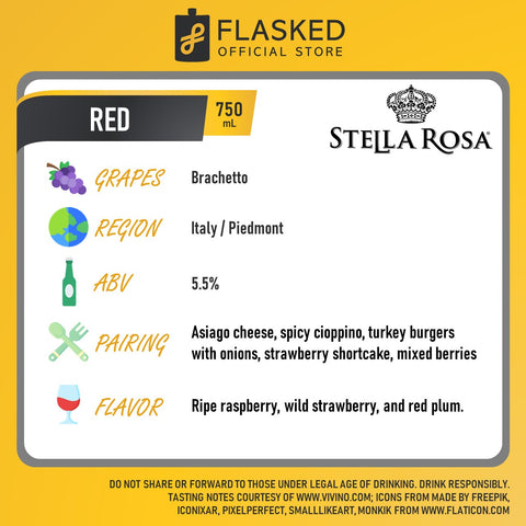 Stella Rosa Red Wine 750mL