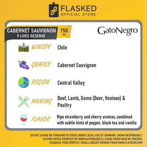 Gato Negro 9 Lives Reserve Cabernet Sauvignon 750mL
