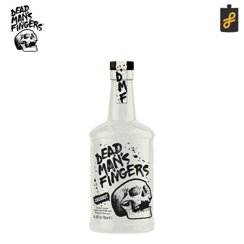 Dead Man's Fingers Coconut Rum Flavored Rum 700mL W/ Free Skull Glass
