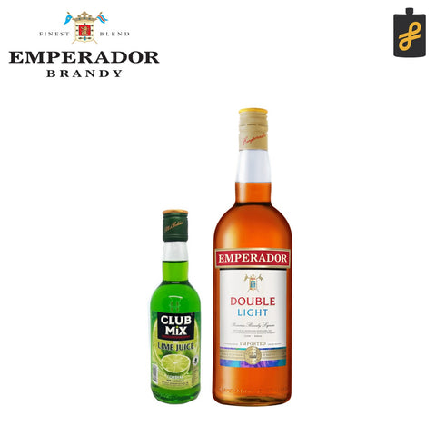 Emperador Light 1L + Club Mix Lime 350mL Bundle Promo