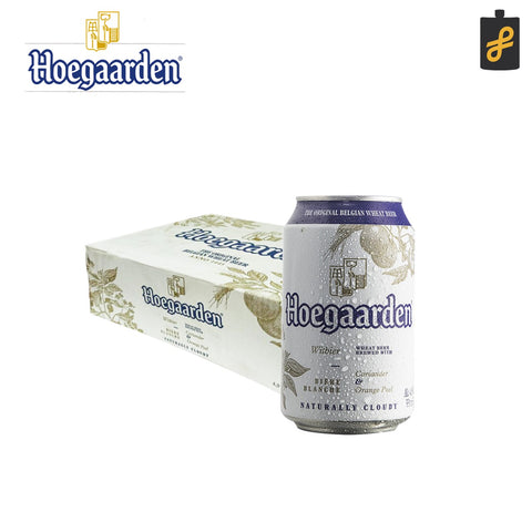 Hoegaarden White Belgian Beer 24 Cans 330mL