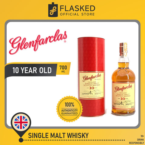 Glenfarclas 10 Year Old Highland Single Malt Scotch Whisky 700mL