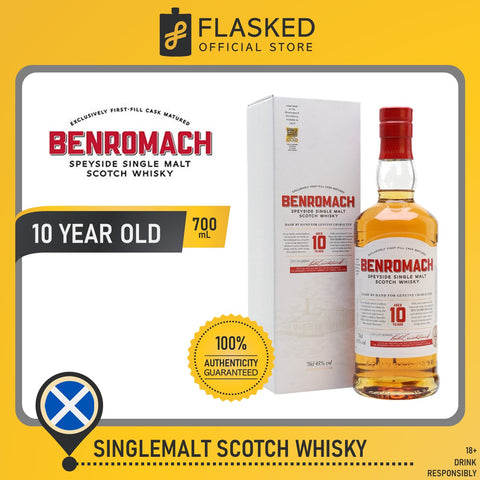 Benromach 10 Year Old Speyside Single Malt Scotch Whisky 700mL