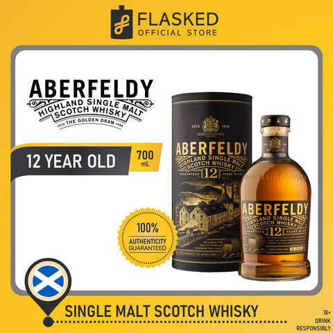 Aberfeldy 12 Year Old Highland Single Malt Scotch Whisky 700mL