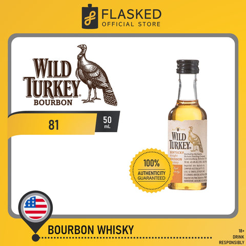 Wild Turkey 81 Bourbon Whiskey 50mL