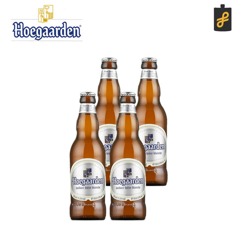 Hoegaarden White Belgian Beer 4 Bottles 330mL