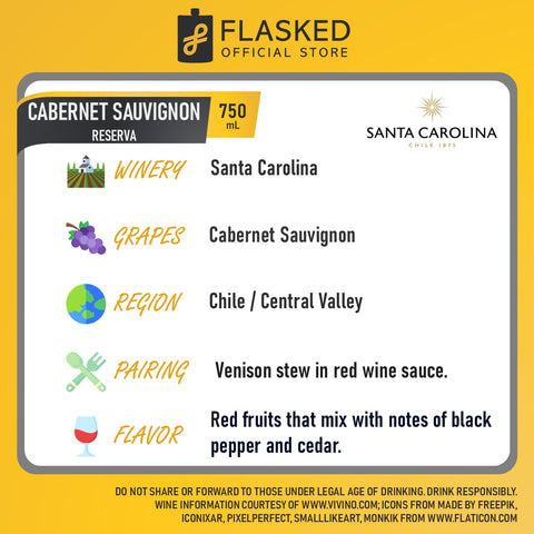 Santa Carolina Reserva Cabernet Sauvignon 750mL