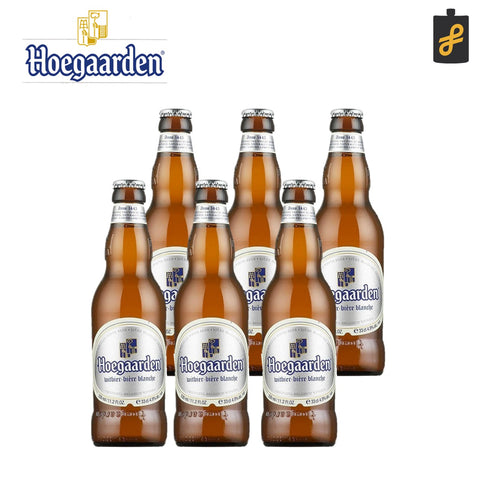 Hoegaarden White Belgian Beer 6 Bottles 330mL