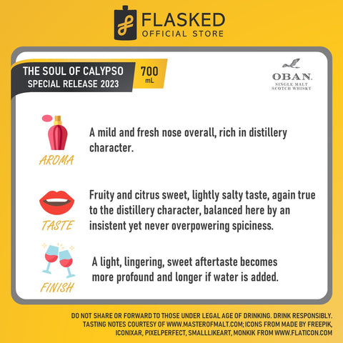 Oban 11 Year Old: The Soul Of Calypso Diageo 2023 Special Release 700mL