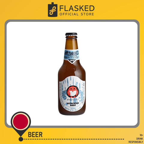 Hitachino Nest White Ale Japanese Craft Beer Bottle 330mL