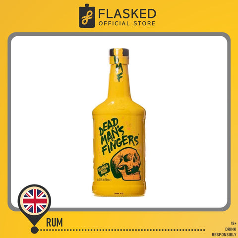 Dead Man's Fingers Mango Flavored Rum 700mL W/ Free Skull Glass