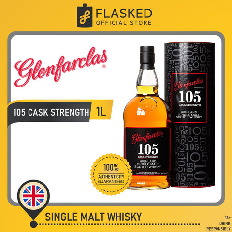 Glenfarclas 105 Cask Strength Highland Single Malt Scotch Whisky 1L