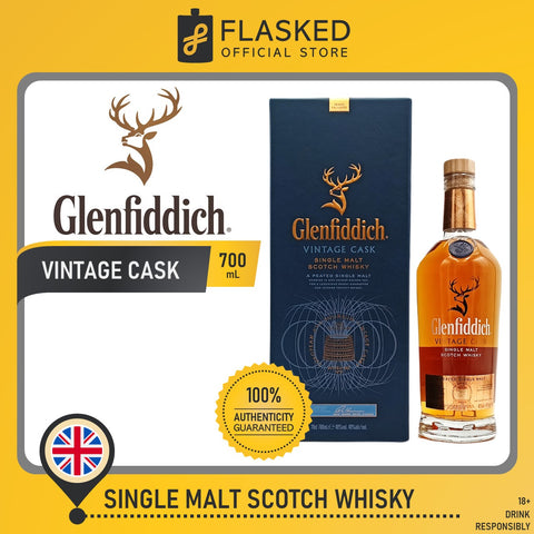 Glenfiddich Vintage Cask Single Malt Scotch Whisky 700mL