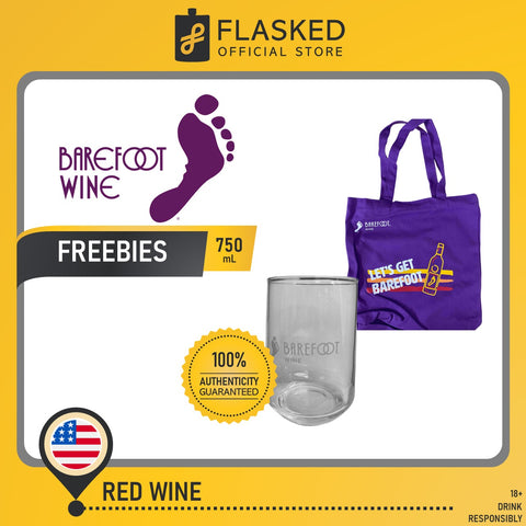 Barefoot PROMO Buy 2 Bottles get FREE Tote Bag and Glass (Not For Sale)