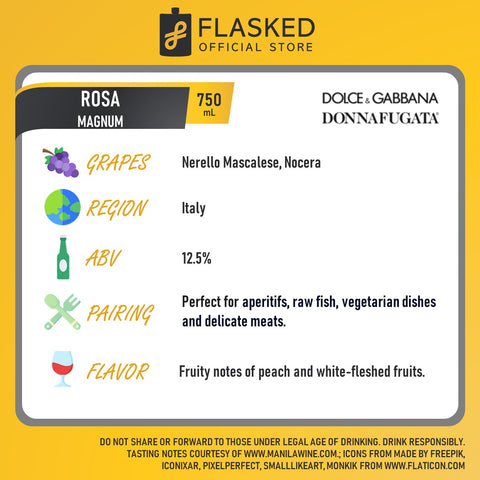 Dolce & Gabbana Donnafugata Rosa Sicilia DOC Rosato 1.5L