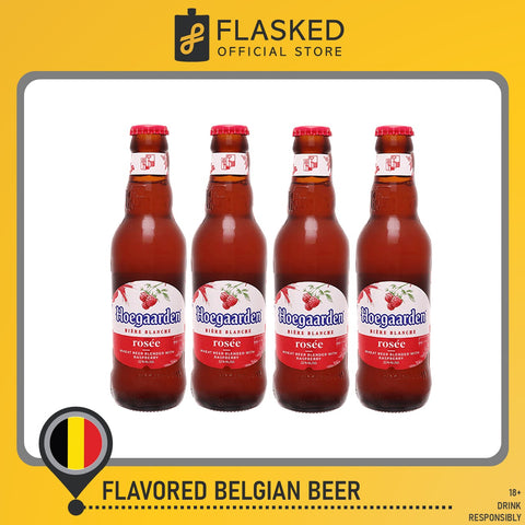 Hoegaarden Rosee Belgian Beer 4 Bottles 250mL