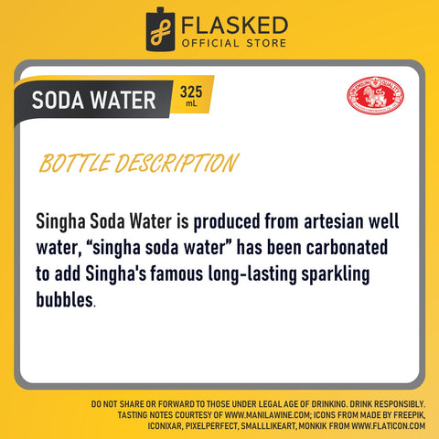 Singha Soda Water 325mL