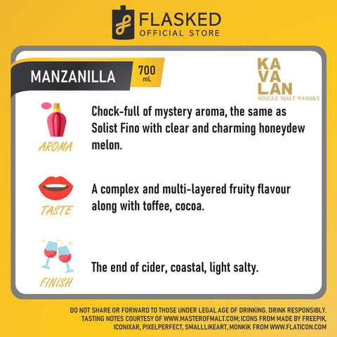 Kavalan Solist Manzanilla Cask Strength Single Malt Whisky 700mL