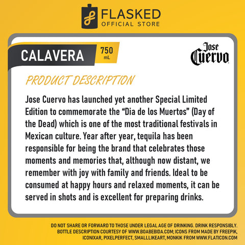 Jose Cuervo Silver 750mL Calavera Limited Edition