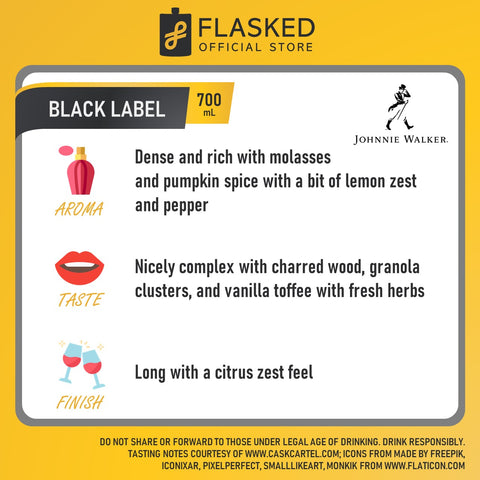 Johnnie Walker Black Label Whisky 700mL W/ Box