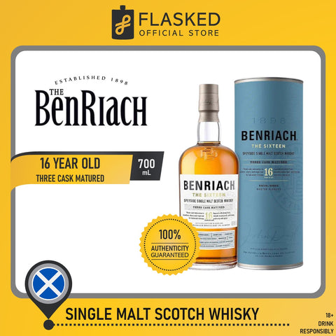 Benriach The Sixteen 16 Year Old Speyside Single Malt Whisky 700mL