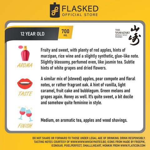 Yamazaki 12 Year Old Whisky 700mL