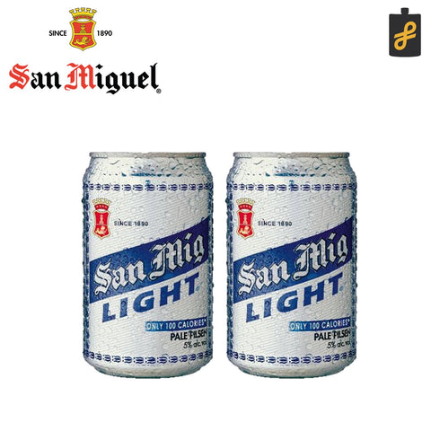 San Miguel Light Beer 2 Cans 330mL