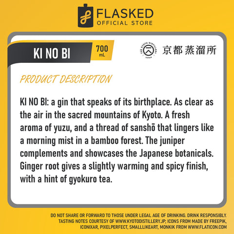 Ki No Bi Kyoto Dry Gin Japanese Gin 700ml