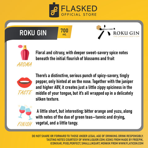 Suntory Roku Japanese Gin 700mL