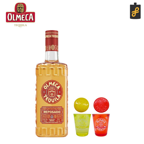Olmeca Tequila Reposado 700mL  w/ FREE 1 Shot Glass (Random Color)