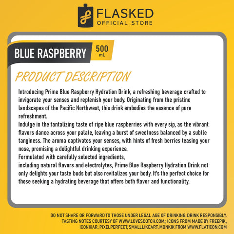 Prime Blue Raspberry Hydration Drink 500mL