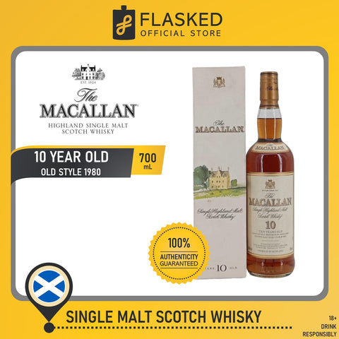 The Macallan 10 Year Old Old Style 1980 700mL