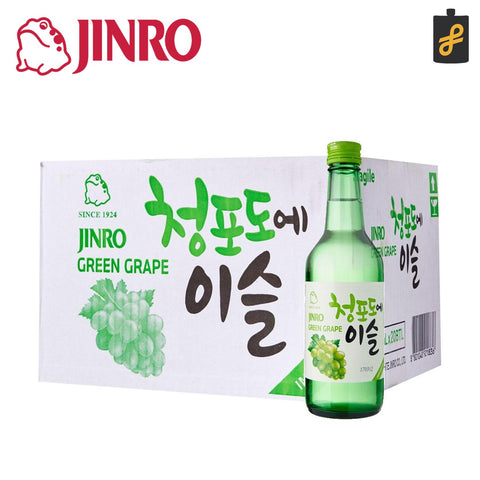 Jinro Chamisul Soju Green Grape 1 Case 360mL