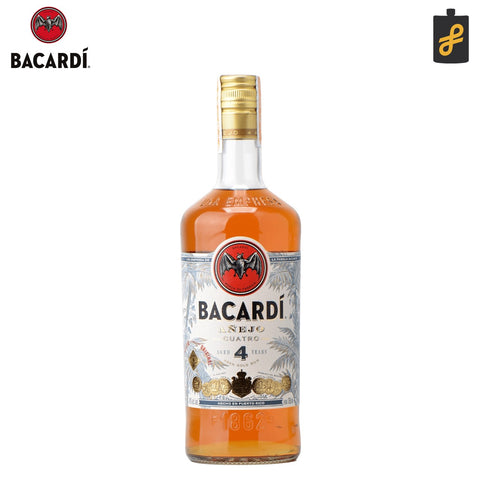 Bacardi Anejo Cuatro 4 Year Old Rum 700mL