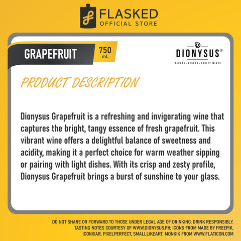 Dionysus Grapefruit Syrup 750ml