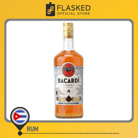 Bacardi Anejo Cuatro 4 Year Old Rum 700mL