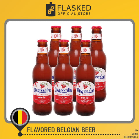 Hoegaarden Rosee Belgian Beer Bottles 250mL 6 Set