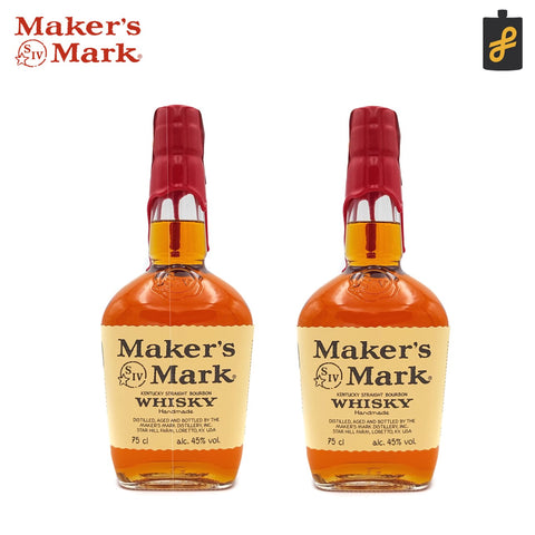 Maker's Mark 2 Pack Bundle Kentucky Straight Bourbon Whisky 750ml