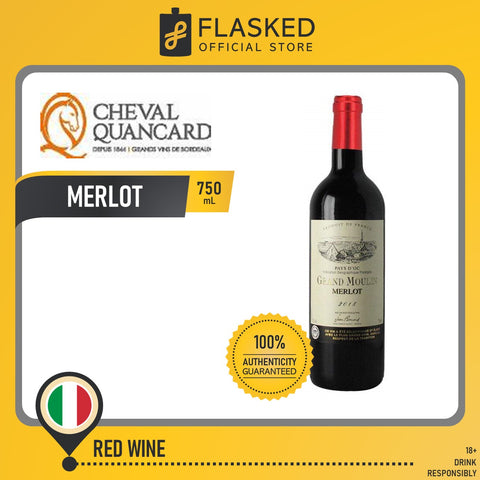 Cheval Quancard Gran Moulin Merlot Bordeaux Red Wine 700mL