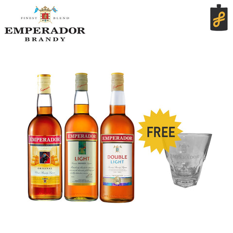 Emperador PROMO Buy 2 Bottles get FREE Limited Edition Shot Glass (Not For Sale)