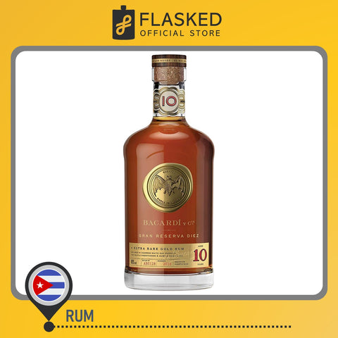 Bacardi Gran Reserva Diez 10 Year Old Rum 700mL