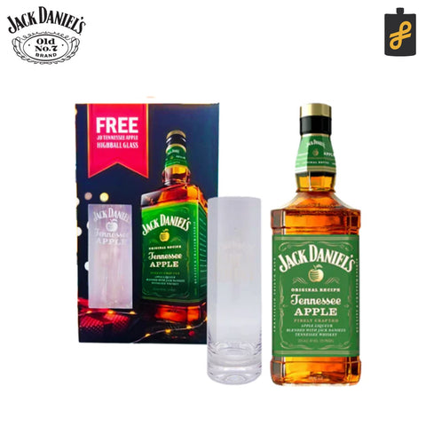 Jack Daniel's Tennessee Apple Whiskey 750mL w/ Glass