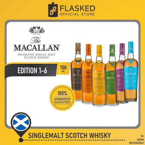 The Macallan Edition Series (1-6) 700ml Single Malt Scotch Whisky