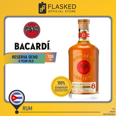 Bacardi Reserva Ocho 8 Year Old Rum 700mL