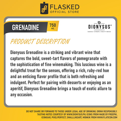 Dionysus Grenadine Syrup 750ml